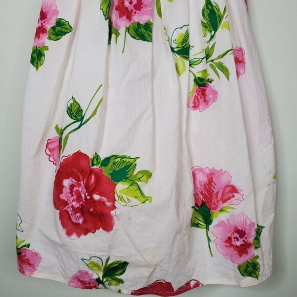 City Triangles Y2K Fit and Flare Floral Bow Back Mini Party Dress Size 3 - Picture 3 of 12